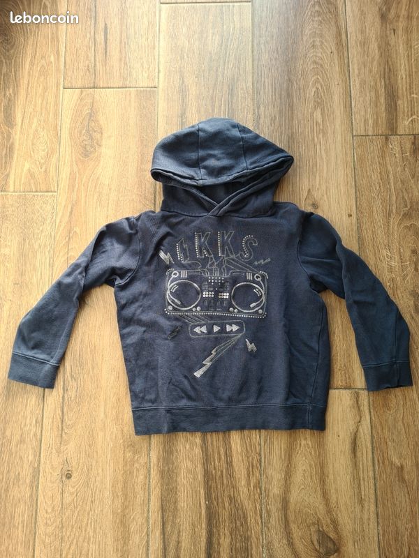 Pull Marine IKKS Taille 10 Ans - Enfant, Très Bon état D'occasion