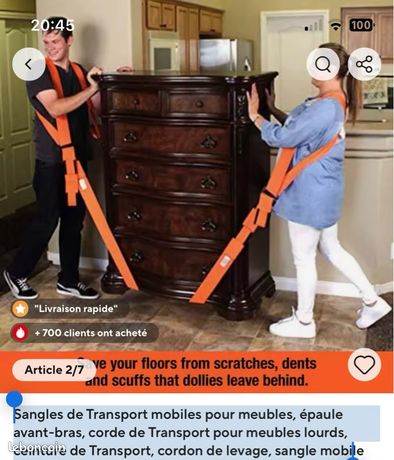 Harnais De Déménagement, Courroies De Déménagement En Stock