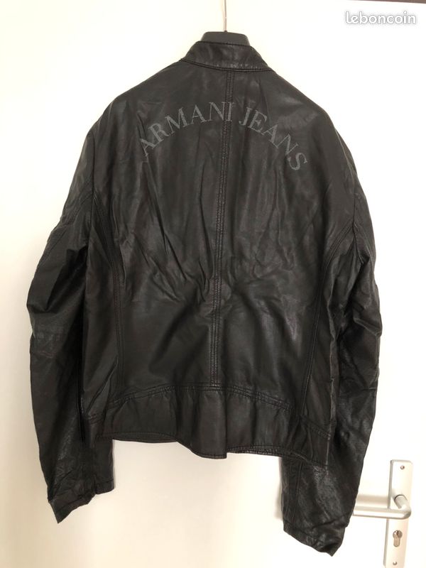 Veste en cuir Armani Jean (image 2)