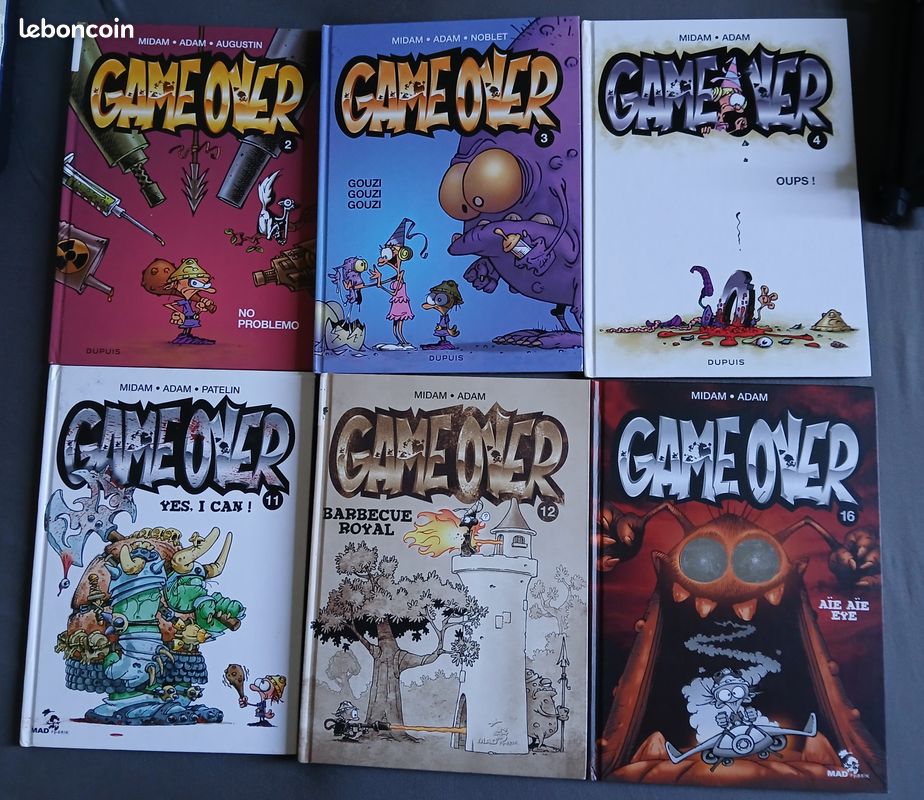 Lot de 6 bd game over (image 1)