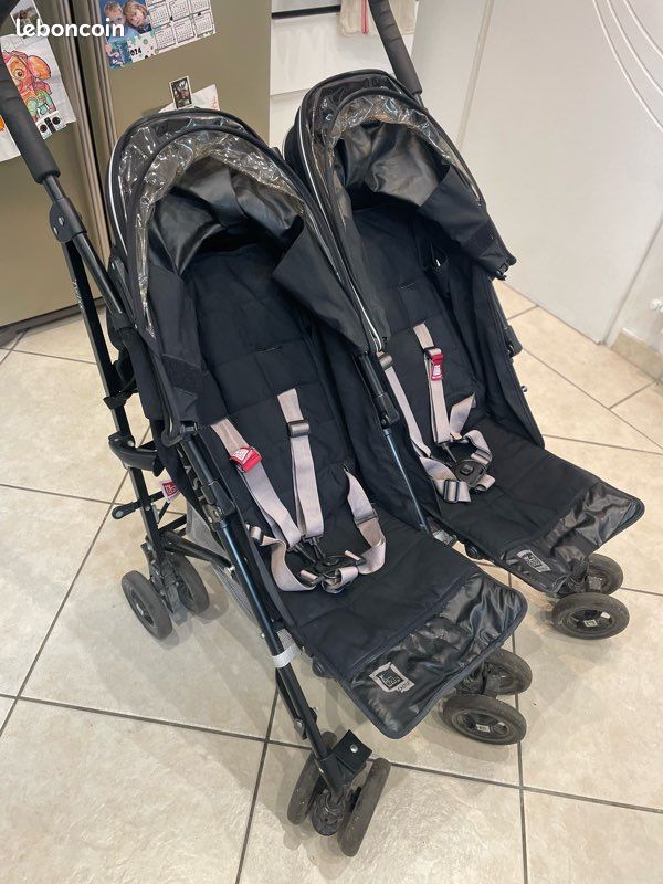 Rover Xt Childcare Double Pram Umbrella Stroller Twin Prams