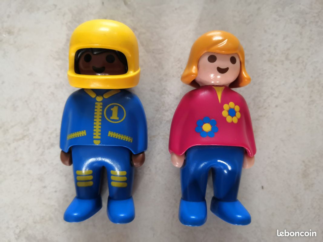 2 personnages Playmobil 1 2 3 (FAB) (image 1)