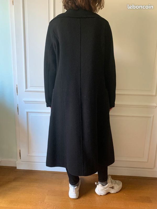 Pull Long Femme DKNY Donna Karan En Laine - Taille 4, Couleur Graphite, Occasion Très Bon état