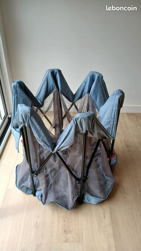 Parc hexagonal pliable FILLKID 136x136x75 cm gris (image 2)