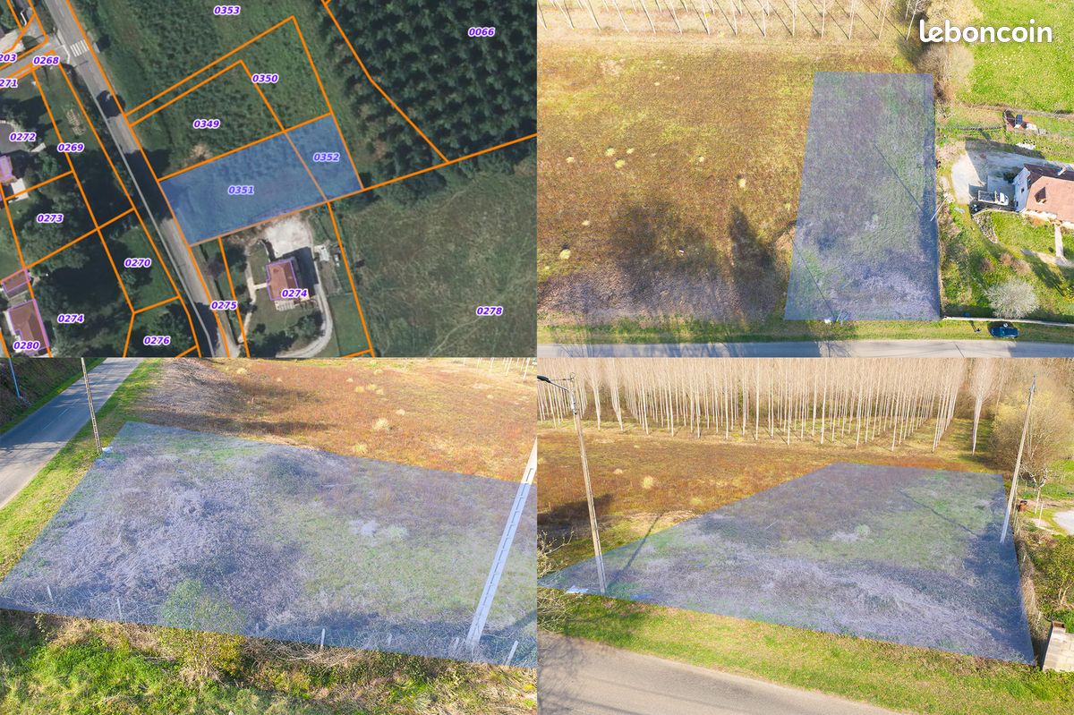 Terrain constructible 1 585 m² – Artiguelouve · 115 000 €