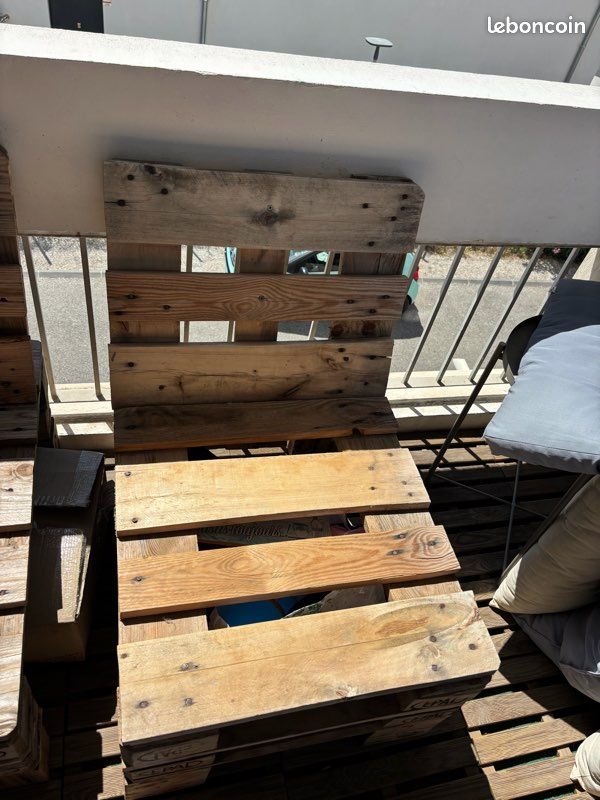 Canapé et fauteuil en palettes (image 1)