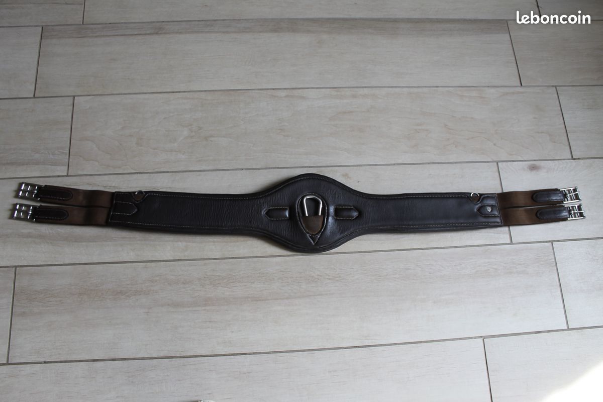 Sangle d'équitation anatomique en cuir Equestro