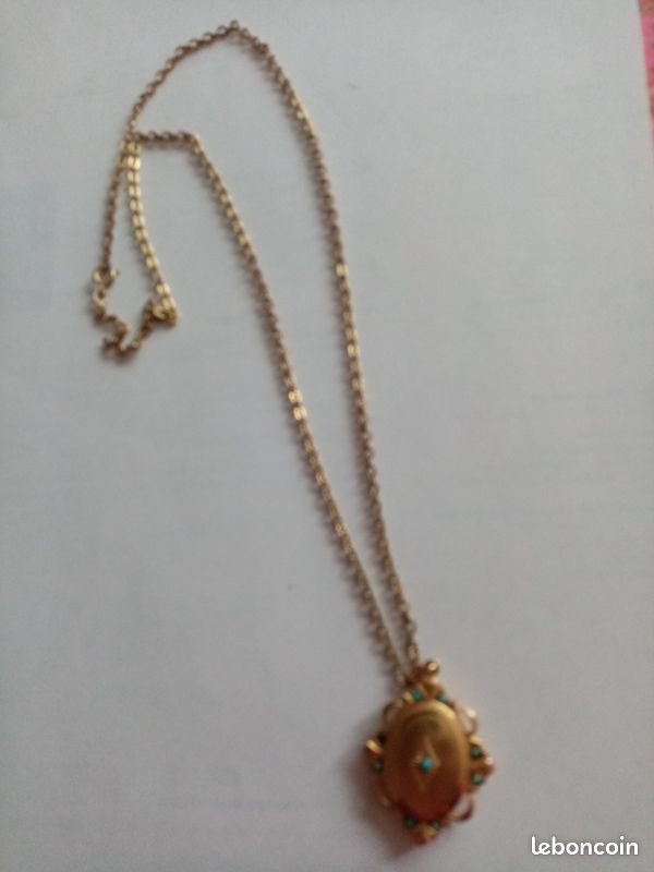 Collier avec superbe médaillon vintage (image 2)