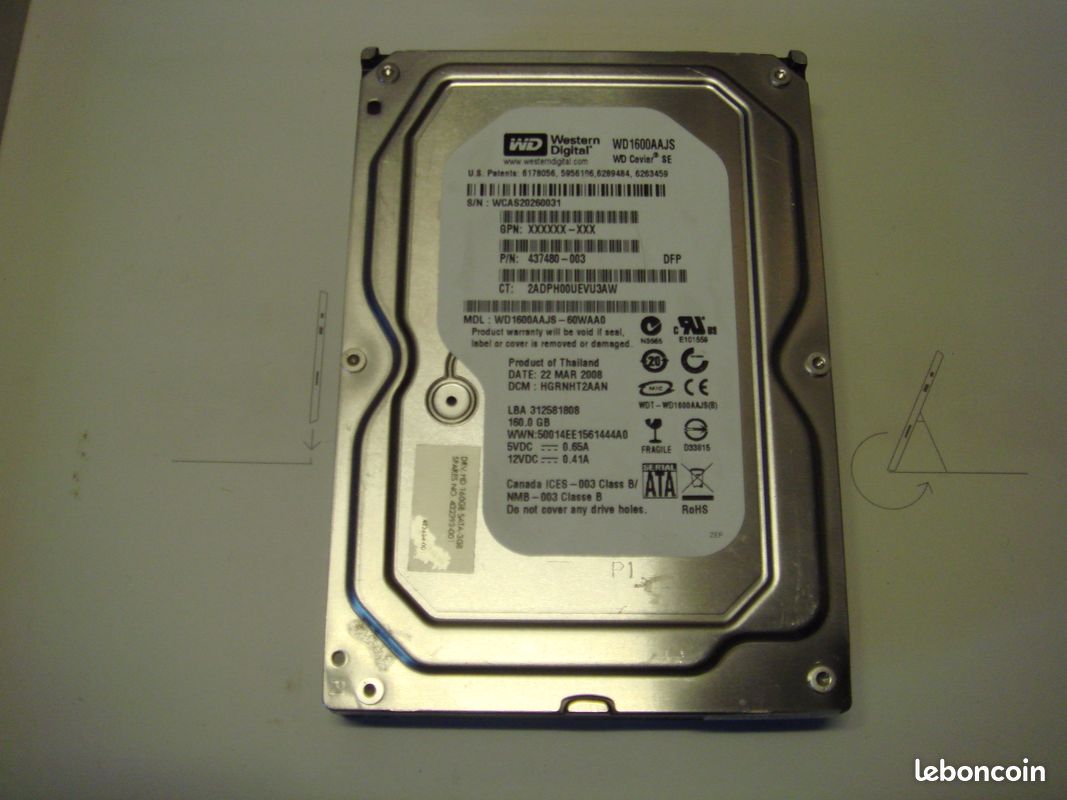 Lot De Disques Durs 3.5" SATA, SCSI Et IDE - Pour Pièces Ou Réparation