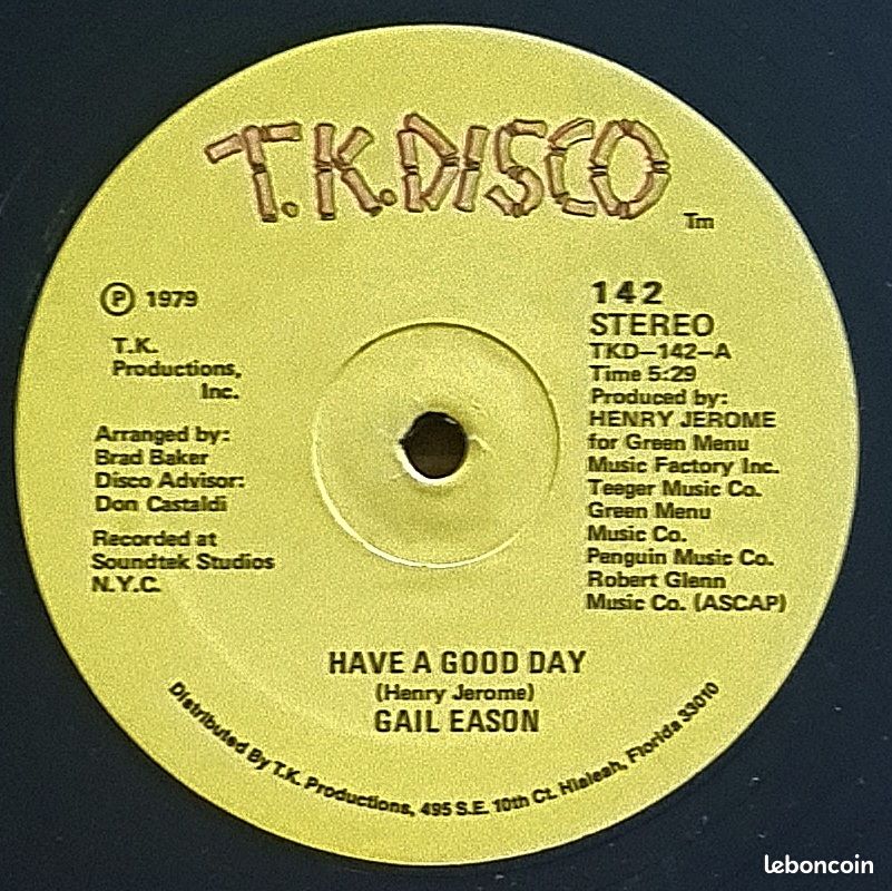 Gail Eason : Have A Good Day (Maxi33t vinyle 12") (image 2)