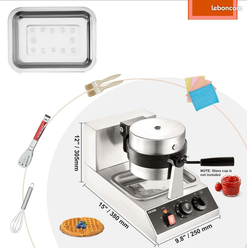 Gaufrier - Appareil à Gaufres Croque-Monsieur 1300 W – Neuf - Livraison gratuite en France ⭐ ⭐ ⭐ (image 3)