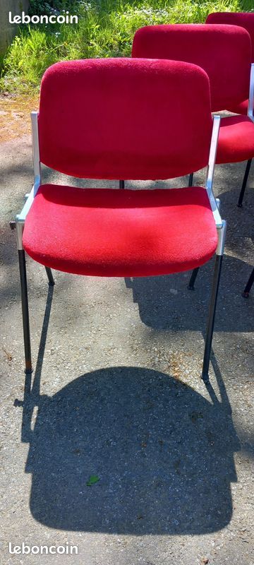 Lot de 6 chaises vintage DSC 106 de GIANCARIO Piretti pour CASTELLI (image 3)