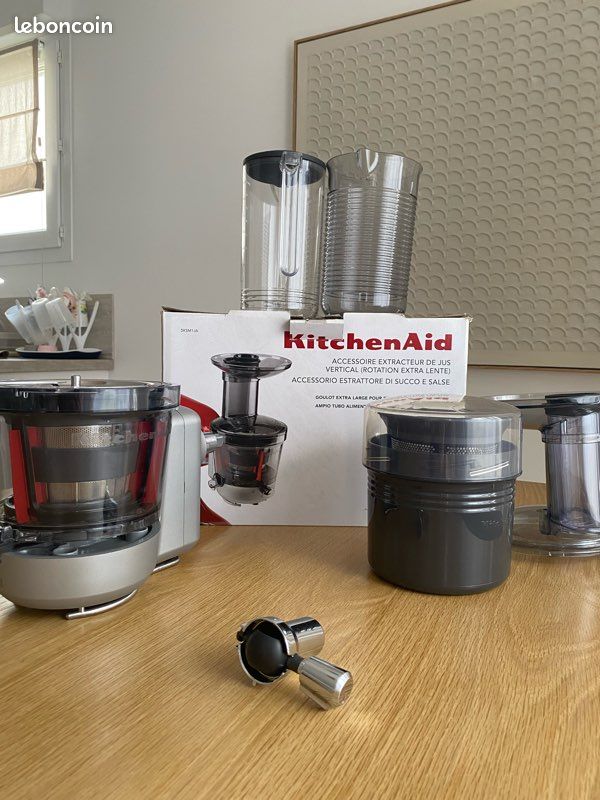 Robot pâtissier KitchenAid bol 6,9L et extracteur de jus - Électroménager