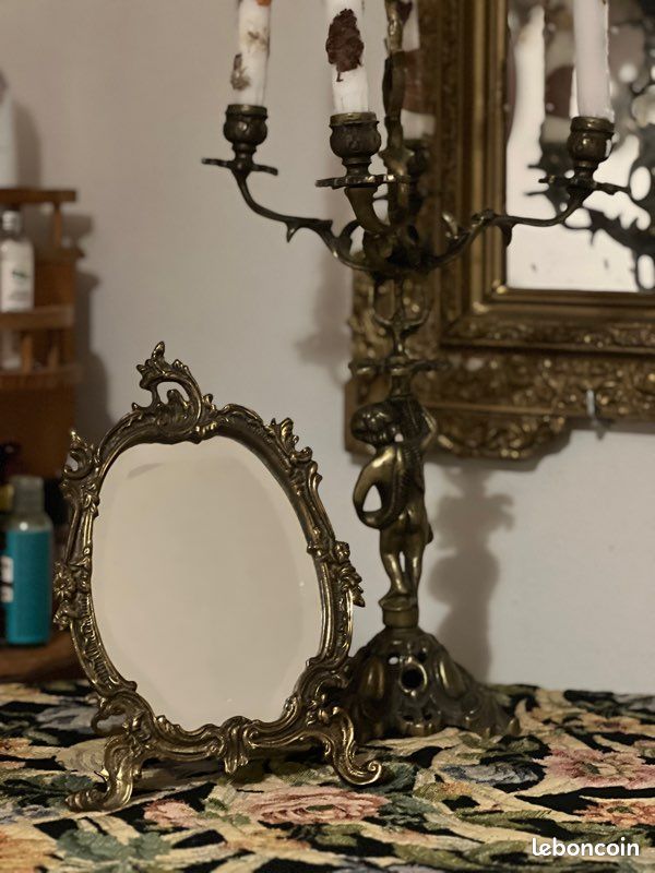 Miroir bronze ancien (image 1)