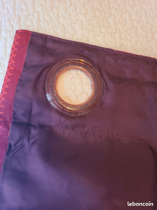 Rideau entièrement doublé 298x280cm fait par couturière professionnelle (image 3)