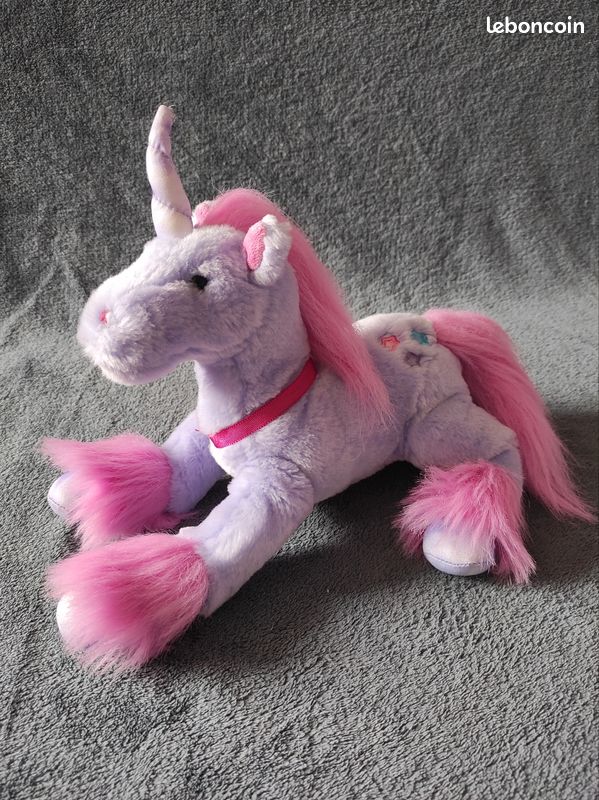 Peluche licorne violette (image 1)
