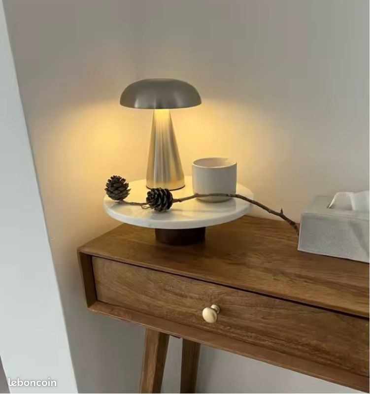 Lampe De Chevet Avec Charge Usb Or Rétro Chambre Lumières Métal Led