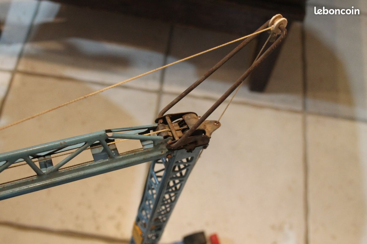 Jouet Ancien Grue Mobile Joustra B-P (Boilot Petolat) - Vintage - Occasion - Montage Rapide