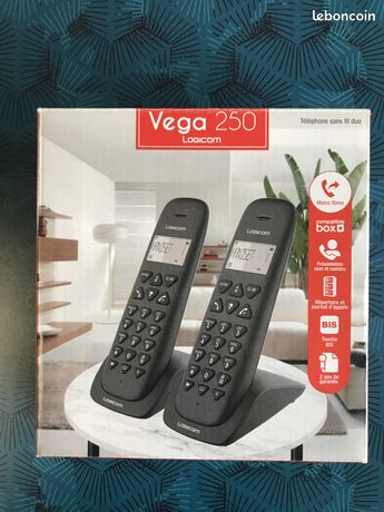 Téléphone sans fil Dect Logicom Vega 250 Duo - Blanc
