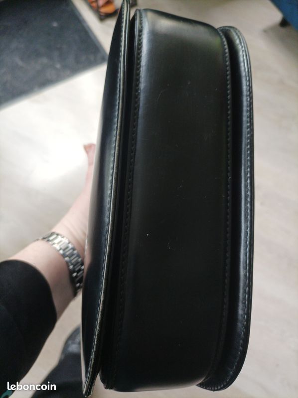 Sac à main Gucci Bambou 1947 - grande taille noir (image 8)