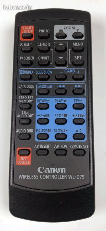 Télécommande Sans Fil Canon WL-D79 D'origine Pour Caméscope Video 8 - Occasion, Garantie 6 Mois