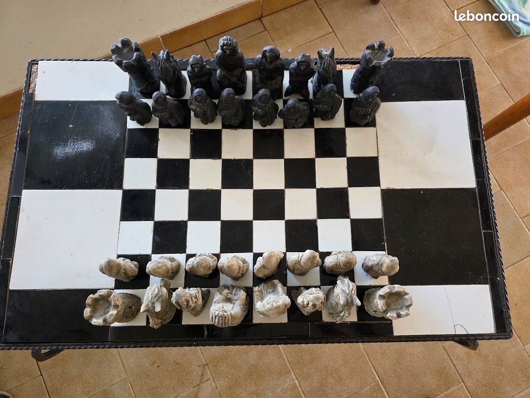 Pièces d'échecs élégantes et antiques | Pièces uniques