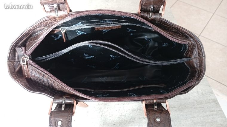 Sac à Main En Cuir Marron Kesslord - Modèle Fourre-tout, Occasion, état à Vérifier