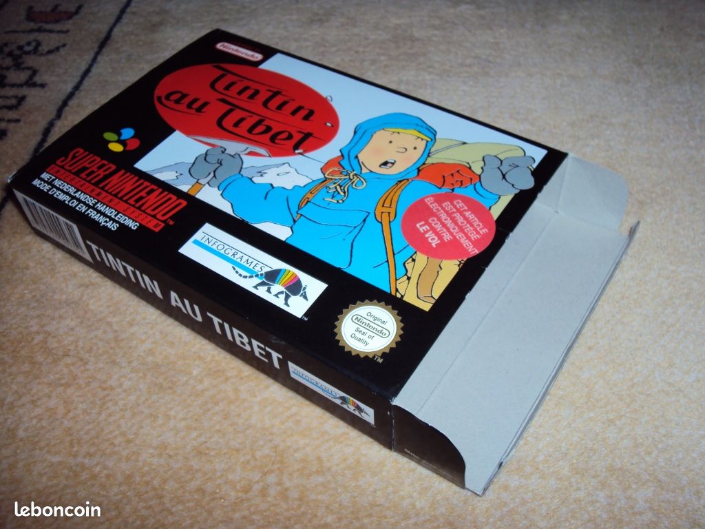 Jeu PC Tintin Au Tibet / Kuifje - Big Box Carton - Version Française - Bon État - Aventure