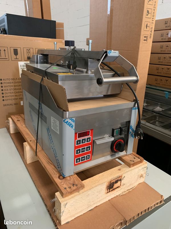 Clam relevage semi automatique 220v fast food / burger en chrome (image 3)