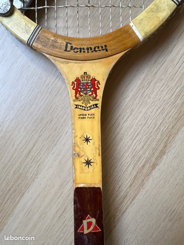 Raquette De Tennis Vintage Donnay Avec Presse Zephyr – Fabriquée En Belgique – Collection