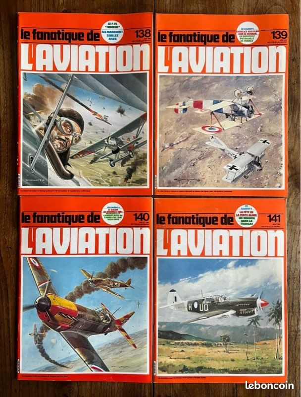 Lot de 12 revues LE FANATIQUE FANA DE L’AVIATION - Année complète 1981 - -#134 à 145 (image 3)