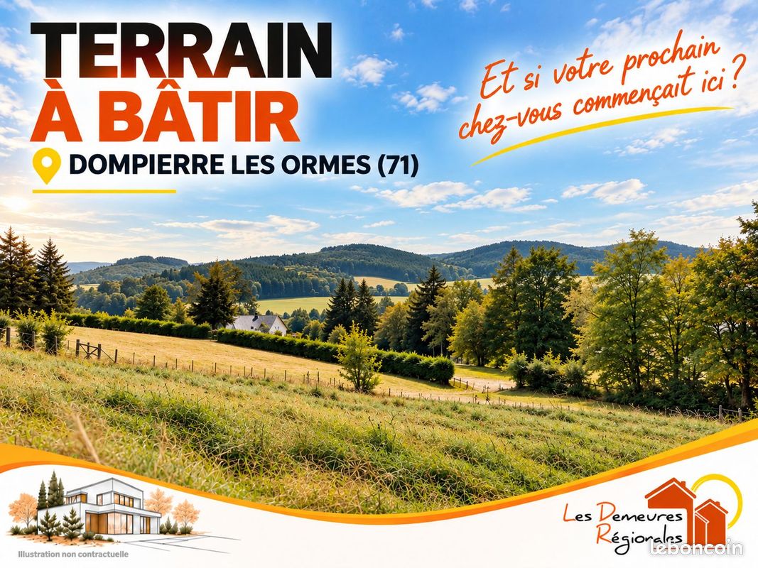Terrain à bâtir de 792 m² à DOMPIERRE-LES-ORMES (71) · 31 000 €