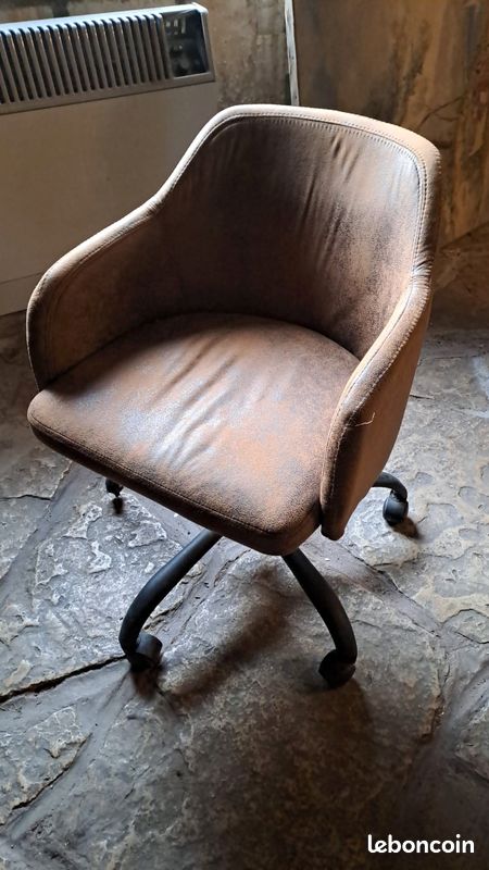 Lot de 7 fauteuils de bureau / salle à manger – Style Industriel / Vintage (image 12)