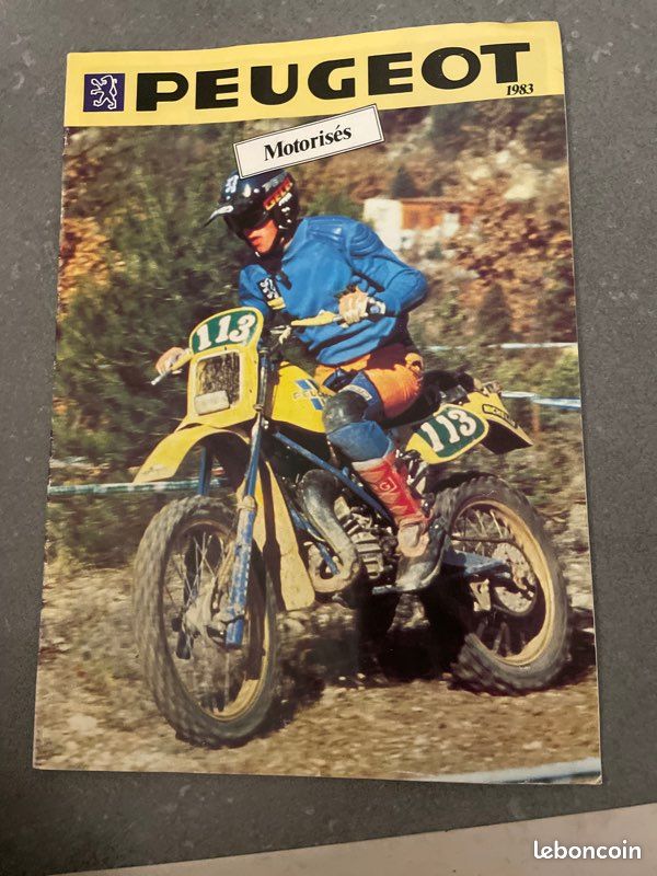 Revue publicitaire Peugeot 1983 moto mobylette motorisé (image 1)