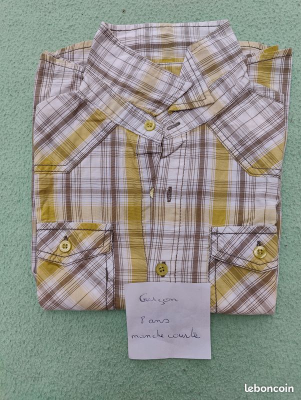 Chemise 8 ans manches courtes (image 2)
