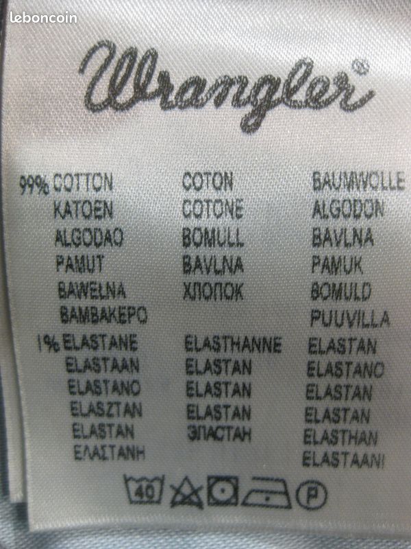 JEANS BLEU DENIM BRUT NEUF W 33 L 32 (US) marque WRANGLER (image 10)