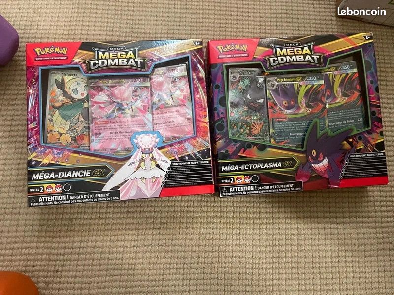 Lot 2 decks Pokémon Ectoplasma et Diancie FR scellés (image 1)