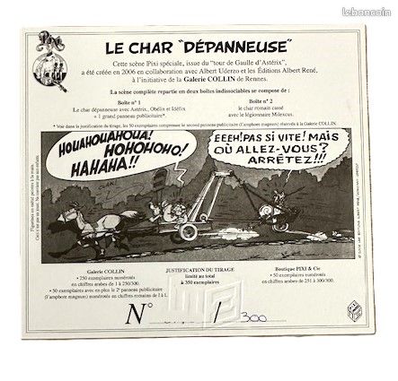 Figurine Pixi Astérix - Idéfix écrasant Un Romain - Réf 4123, Tirage Limité 300 Ex