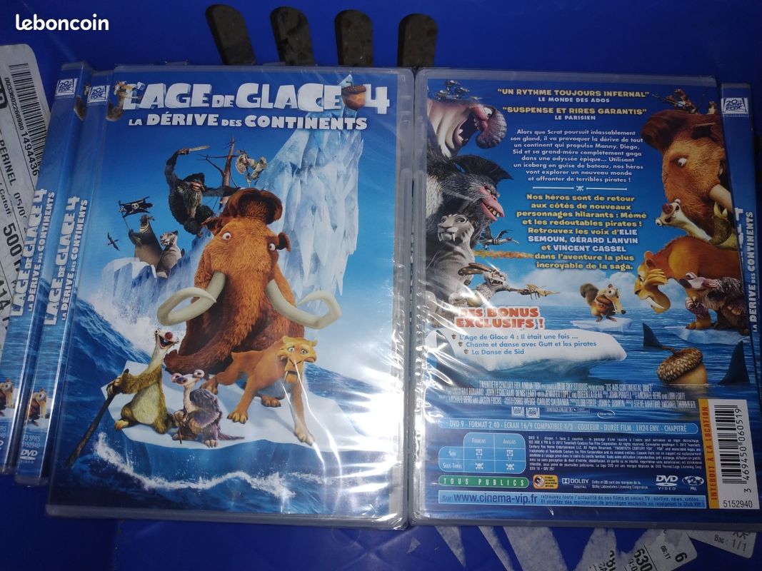 Lot DVD neufs 22 copies l'âge de glace la dérive des continents sous blister scellé (image 2)