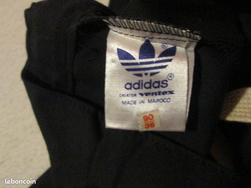 Short Vintage VENTEX Adidas Années 70 - Taille M/L, Neuf Sans étiquette, Made In France