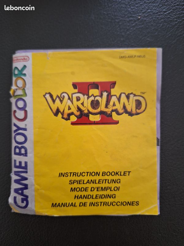 Notice (manuel) Du Jeu Wario Land II Pour Game Boy Color - Version PAL FR - Bon état