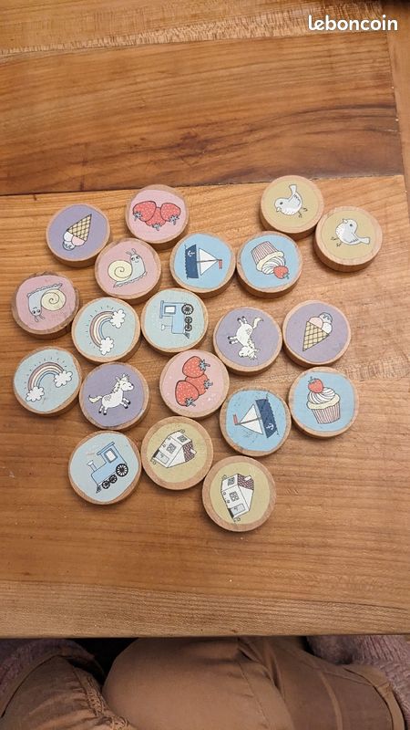Jeu de mémory en bois pour petits (image 1)