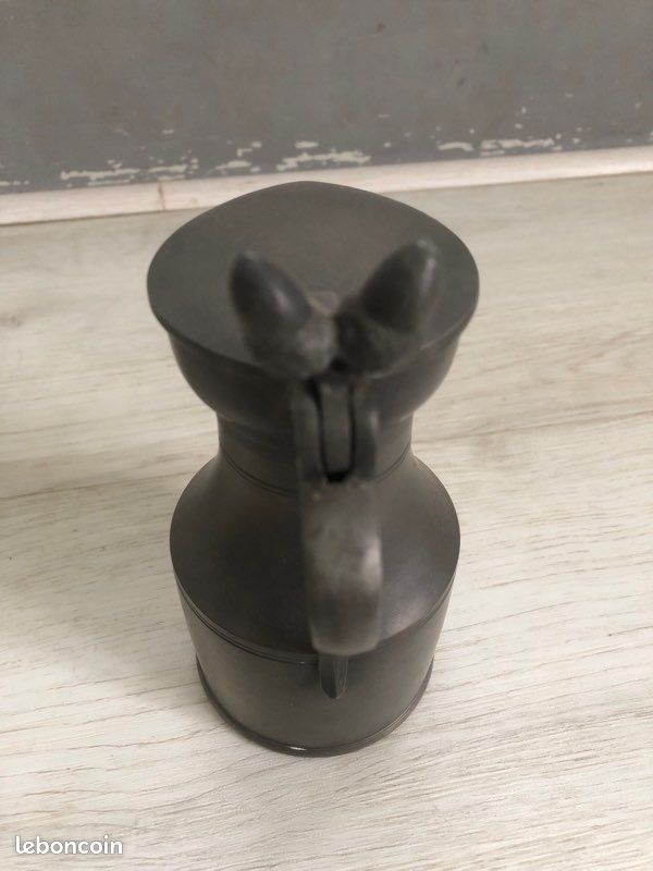 Pichet/carafe en étain avec couvercle (image 3)