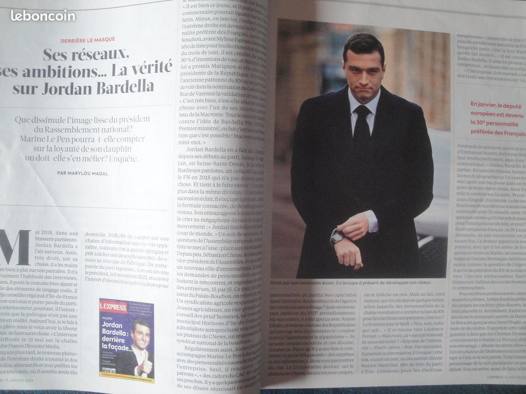 L'Express Jordan Bardella derrière la façade Le Pen - Rachida Dati, Ukraine / Israel l'effarant bilan carbone, (image 4)