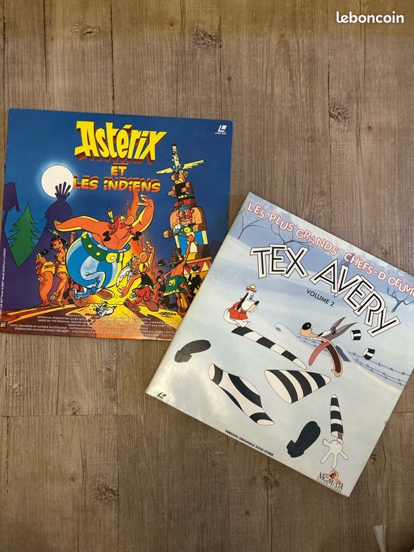 Laserdisc Astérix et tex Avery (image 1)