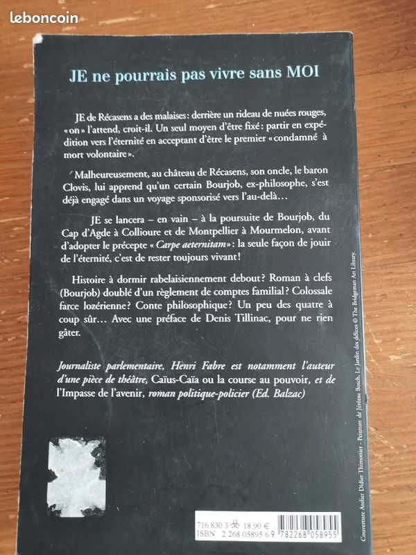 Livre "Je ne pourrais pas vivre sans MOI" de Henri Fabre (image 2)