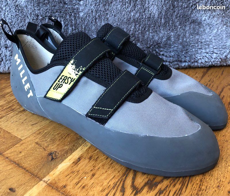 Chaussons D'escalade Millet Easy Up Junior - Taille 32, Gris - Semelle Four Points Grip