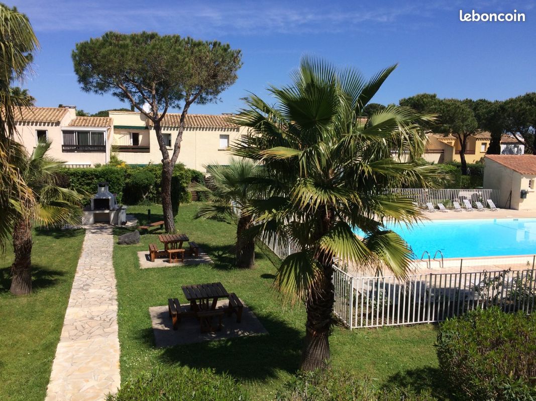 T2 Cap d'Agde, 25m², mezzanine, terrasse, piscine, parking privé, résidence sécurisée (image 9)
