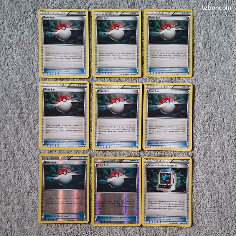 Lot Cartes Pokémon – Dresseur - Noir et Blanc - N°2 (image 1)