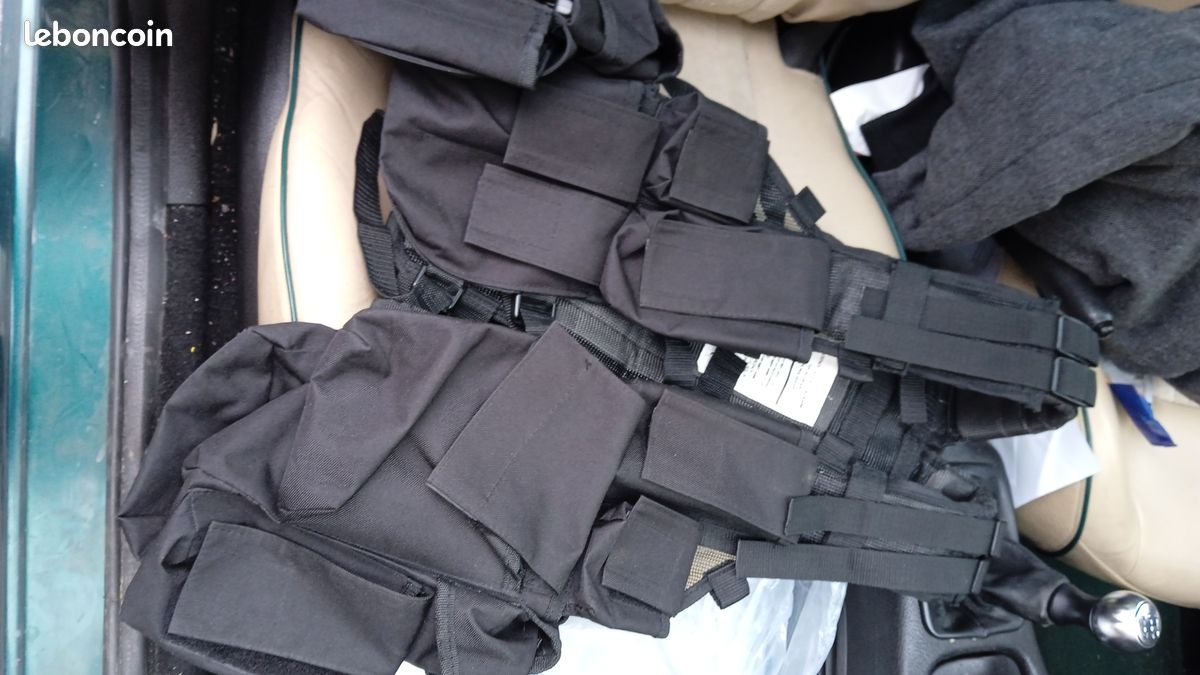 Ceinturon Tactique Ajustable Polyester 600D – Pour Airsoft, Paintball, Gamo